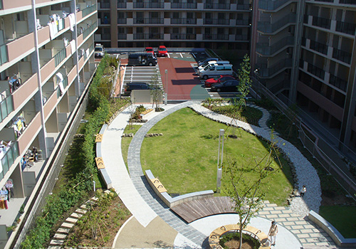 写真：自社で手掛けた建物の風景